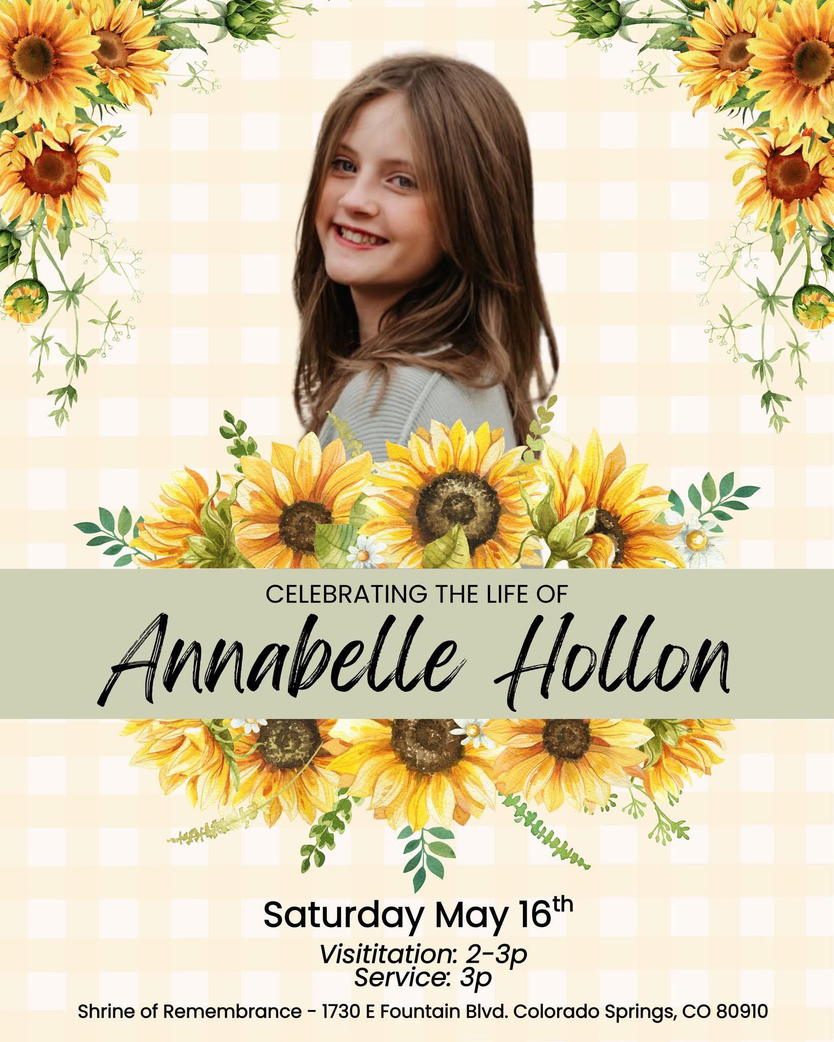 Annabelle Hollon Death Obituary – Colorado Springs, CO, Passed Away, GoFundMe Funeral Arrangements & Celebration of Life